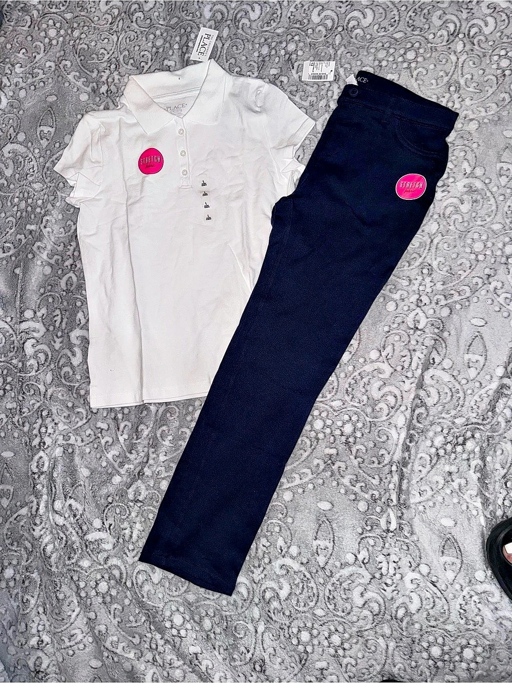 The Children's Place Girls Size 12 Black & White Set NWT